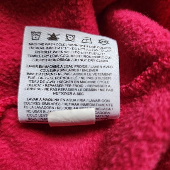 Nike Pullover Sweatshirt Womens Size Large Hoodie Spellout Pink Drawstring - Picture 9 of 9